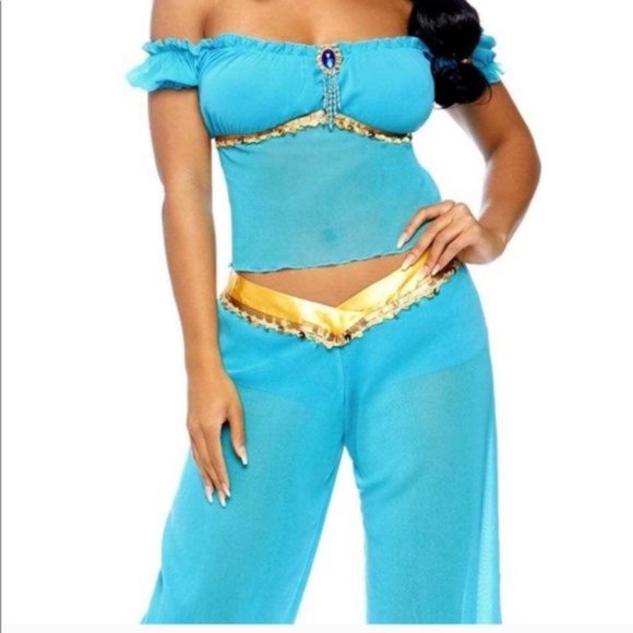 Jasmine Arabian Princess Costume & Wig Combo Sets🆕SHIPS FAST😮‍💨⚡🚚 - Picture 7 of 15